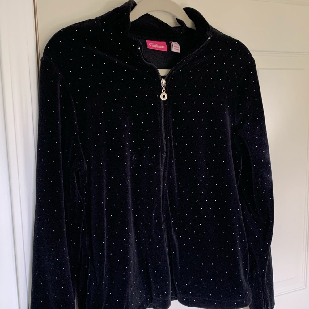 Pappagallo  velour zip-up